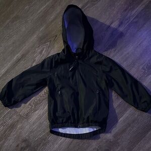 Little Bipsy Black Hooded Raincoat